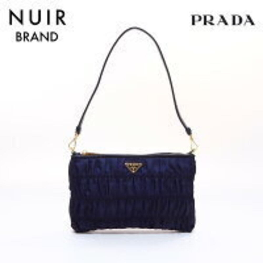Prada Tessuto Gaufre shoulder bag navy Blue